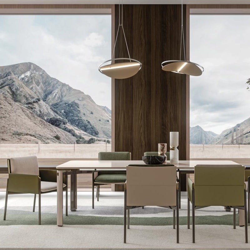 Faux Leather Dining Chair Upholstered Arm Chair with Metal Base Clearhalo 'Dining Chairs' 'Dining Tables & Seating' 'dining_chair' 'furn' 'furn_dining_chair' 'Furniture' 'Kitchen & Dining Furniture' 7028560