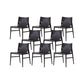 Faux Leather Kitchen Dining Chairs Contemporary Chairs with Wood Base Black 8 Piece Set Clearhalo 'Dining Chairs' 'Dining Tables & Seating' 'dining_chair' 'furn' 'furn_dining_chair' 'Furniture' 'Kitchen & Dining Furniture' 7028580