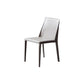 Armless Kitchen Dining Chairs Faux Leather Chairs with Metal Base