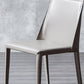 Armless Kitchen Dining Chairs Faux Leather Chairs with Metal Base