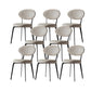 Faux Leather Dining Chairs Upholstered Dining Chairs in White 8 Piece Set Clearhalo 'Dining Chairs' 'Dining Tables & Seating' 'dining_chair' 'furn' 'furn_dining_chair' 'Furniture' 'Kitchen & Dining Furniture' 7028657