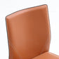 Faux Leather Kitchen Dining Chairs Upholstered Side Chairs with Metal Base Clearhalo 'Dining Chairs' 'Dining Tables & Seating' 'dining_chair' 'furn' 'furn_dining_chair' 'Furniture' 'Kitchen & Dining Furniture' 7028676