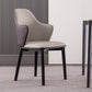 Faux Leather Dining Chairs Wingback Side Chair with Metal Base Clearhalo 'Dining Chairs' 'Dining Tables & Seating' 'dining_chair' 'furn' 'furn_dining_chair' 'Furniture' 'Kitchen & Dining Furniture' 7028686