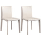 Chaise d'appoint moderne et Simple, en Faux cuir, sans accoudoirs, pour salle à manger, chambre à coucher