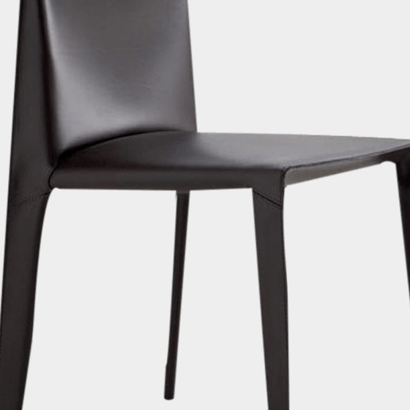 Chaise d'appoint moderne et Simple, en Faux cuir, sans accoudoirs, pour salle à manger, chambre à coucher