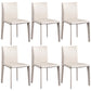 Chaise d'appoint moderne et Simple, en Faux cuir, sans accoudoirs, pour salle à manger, chambre à coucher