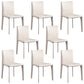 Chaise d'appoint moderne et Simple, en Faux cuir, sans accoudoirs, pour salle à manger, chambre à coucher