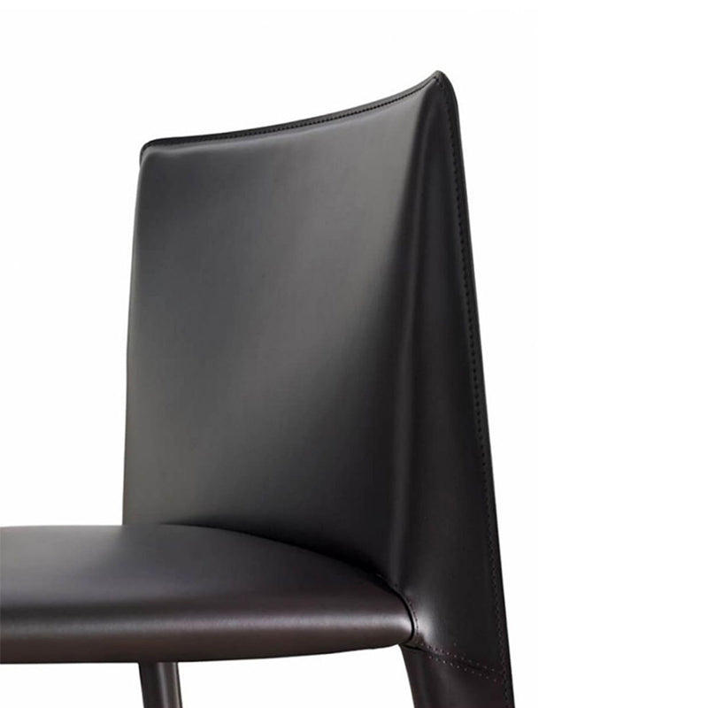 Chaise d'appoint moderne et Simple, en Faux cuir, sans accoudoirs, pour salle à manger, chambre à coucher