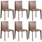 Chaise d'appoint moderne et Simple, en Faux cuir, sans accoudoirs, pour salle à manger, chambre à coucher