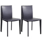 Chaise d'appoint moderne et Simple, en Faux cuir, sans accoudoirs, pour salle à manger, chambre à coucher
