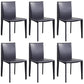 Chaise d'appoint moderne et Simple, en Faux cuir, sans accoudoirs, pour salle à manger, chambre à coucher