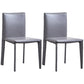 Chaise d'appoint moderne et Simple, en Faux cuir, sans accoudoirs, pour salle à manger, chambre à coucher