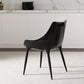Faux Leather Kitchen Chair Metal Base Dining Chair for Living Room Clearhalo 'Dining Chairs' 'Dining Tables & Seating' 'dining_chair' 'furn' 'furn_dining_chair' 'Furniture' 'Kitchen & Dining Furniture' 7028746