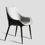 Faux Leather Kitchen Chair Metal Base Dining Chair for Living Room