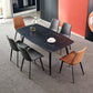 Industrial Style Side Chair Faux Leather Side Dining Chair with Metal Base Clearhalo 'Dining Chairs' 'Dining Tables & Seating' 'dining_chair' 'furn' 'furn_dining_chair' 'Furniture' 'Kitchen & Dining Furniture' 7028792