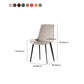 Industrial Style Side Chair Faux Leather Side Dining Chair with Metal Base Clearhalo 'Dining Chairs' 'Dining Tables & Seating' 'dining_chair' 'furn' 'furn_dining_chair' 'Furniture' 'Kitchen & Dining Furniture' 7028837