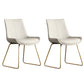 Nordic Style Metal Side Chair Gold Base Side Dining Chair for Bedroom