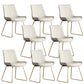 Nordic Style Metal Side Chair Gold Base Side Dining Chair for Bedroom