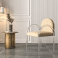 Modern Simple Arm Chair Acrylic Frame Dining Arm Chair for Living Room