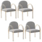 Modern Simple Arm Chair Acrylic Frame Dining Arm Chair for Living Room