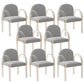 Modern Simple Arm Chair Acrylic Frame Dining Arm Chair for Living Room