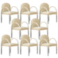 Modern Simple Arm Chair Acrylic Frame Dining Arm Chair for Living Room