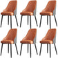 Industrial Style Side Chair Leather Side Dining Chair with Metal Base Brown 6 Piece Set Clearhalo 'Dining Chairs' 'Dining Tables & Seating' 'dining_chair' 'furn' 'furn_dining_chair' 'Furniture' 'Kitchen & Dining Furniture' 7028941