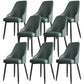 Industrial Style Side Chair Leather Side Dining Chair with Metal Base Green 8 Piece Set Clearhalo 'Dining Chairs' 'Dining Tables & Seating' 'dining_chair' 'furn' 'furn_dining_chair' 'Furniture' 'Kitchen & Dining Furniture' 7028944