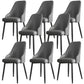 Industrial Style Side Chair Leather Side Dining Chair with Metal Base Grey 8 Piece Set Clearhalo 'Dining Chairs' 'Dining Tables & Seating' 'dining_chair' 'furn' 'furn_dining_chair' 'Furniture' 'Kitchen & Dining Furniture' 7028946