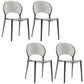 Nordic Style Colorful Side Chair Plastic Side Dining Chair for Home Use
