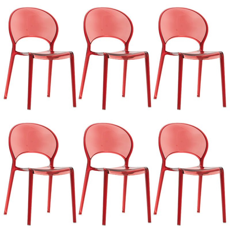Nordic Style Colorful Side Chair Plastic Side Dining Chair for Home Use