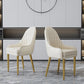 Chaise d'appoint de Style Glam, chaise de salle à manger d'intérieur en cuir pour salon