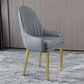 Chaise d'appoint de Style Glam, chaise de salle à manger d'intérieur en cuir pour salon
