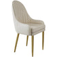 Chaise d'appoint de Style Glam, chaise de salle à manger d'intérieur en cuir pour salon