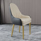 Chaise d'appoint de Style Glam, chaise de salle à manger d'intérieur en cuir pour salon