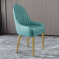 Chaise d'appoint de Style Glam, chaise de salle à manger d'intérieur en cuir pour salon