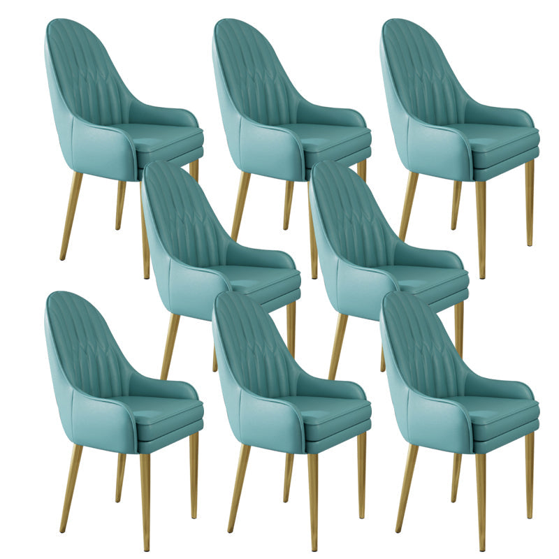 Chaise d'appoint de Style Glam, chaise de salle à manger d'intérieur en cuir pour salon