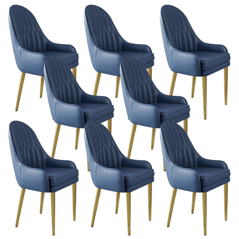 Chaise d'appoint de Style Glam, chaise de salle à manger d'intérieur en cuir pour salon