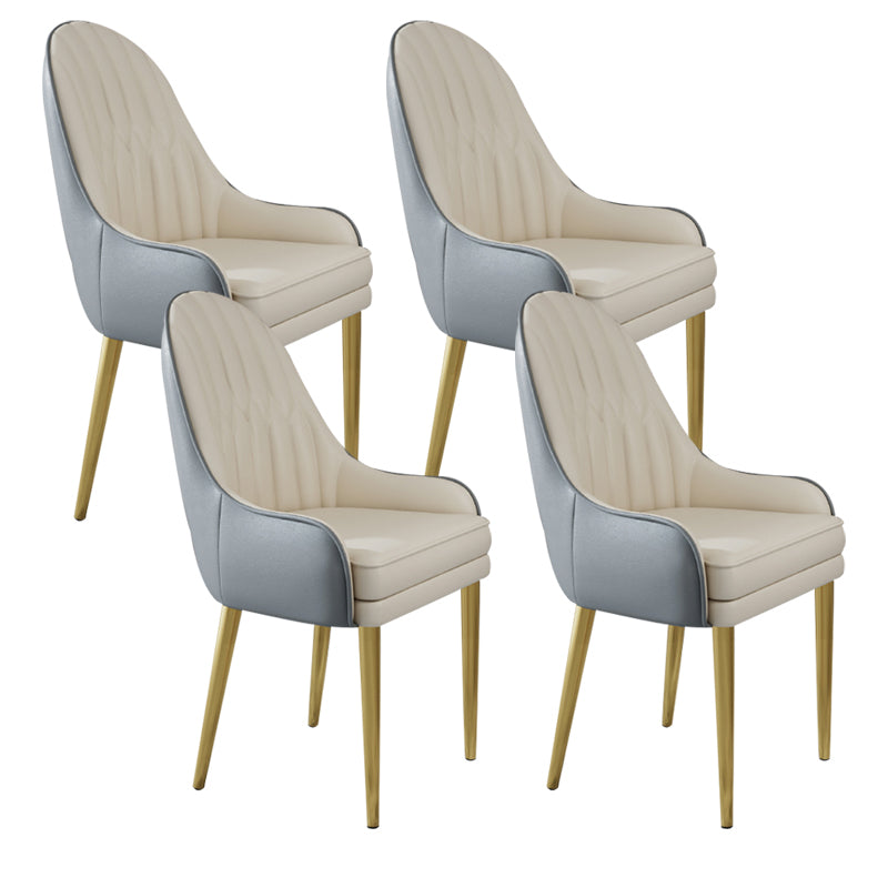 Chaise d'appoint de Style Glam, chaise de salle à manger d'intérieur en cuir pour salon