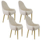 Chaise d'appoint de Style Glam, chaise de salle à manger d'intérieur en cuir pour salon