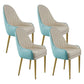 Chaise d'appoint de Style Glam, chaise de salle à manger d'intérieur en cuir pour salon