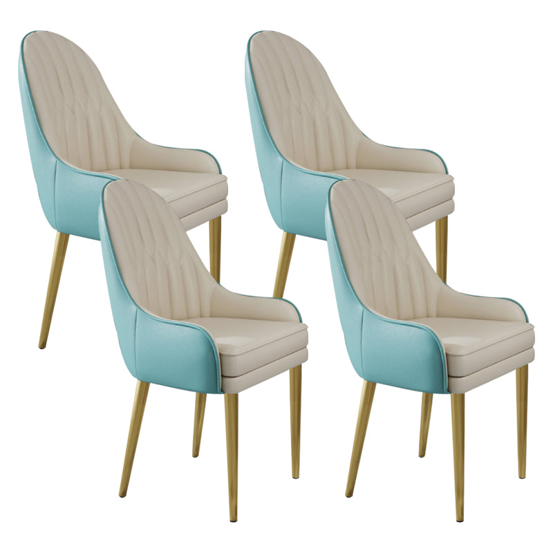 Chaise d'appoint de Style Glam, chaise de salle à manger d'intérieur en cuir pour salon