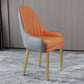 Chaise d'appoint de Style Glam, chaise de salle à manger d'intérieur en cuir pour salon