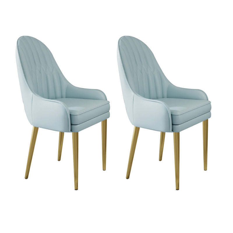 Chaise d'appoint de Style Glam, chaise de salle à manger d'intérieur en cuir pour salon