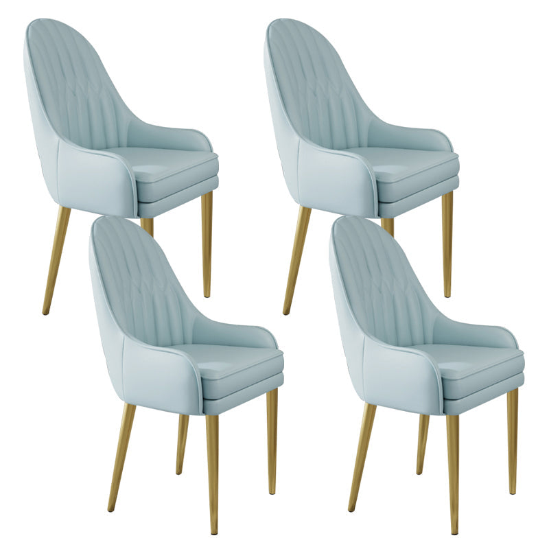 Chaise d'appoint de Style Glam, chaise de salle à manger d'intérieur en cuir pour salon