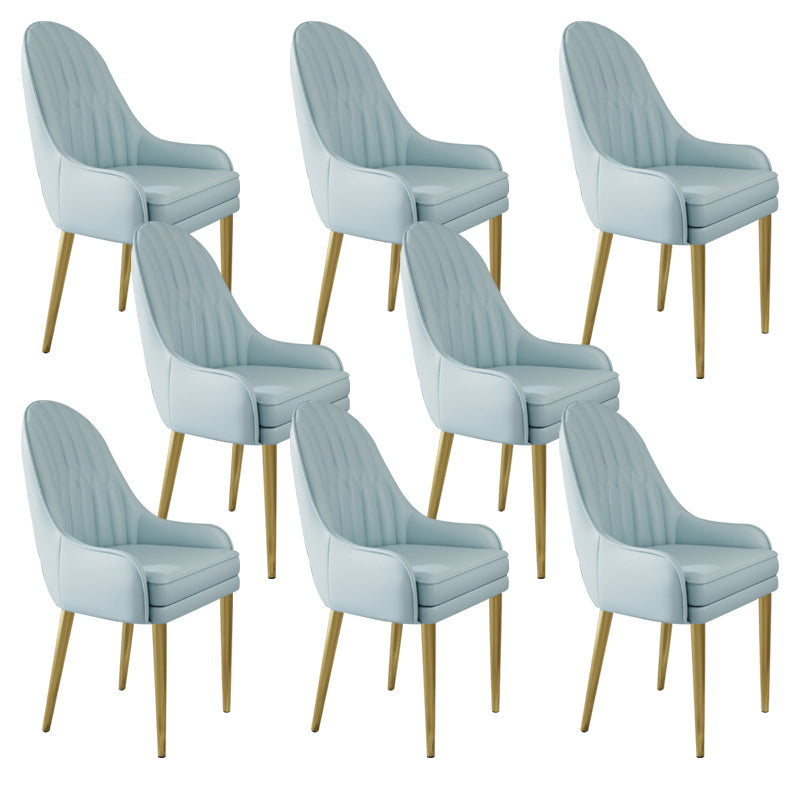 Chaise d'appoint de Style Glam, chaise de salle à manger d'intérieur en cuir pour salon