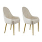 Chaise d'appoint de Style Glam, chaise de salle à manger d'intérieur en cuir pour salon