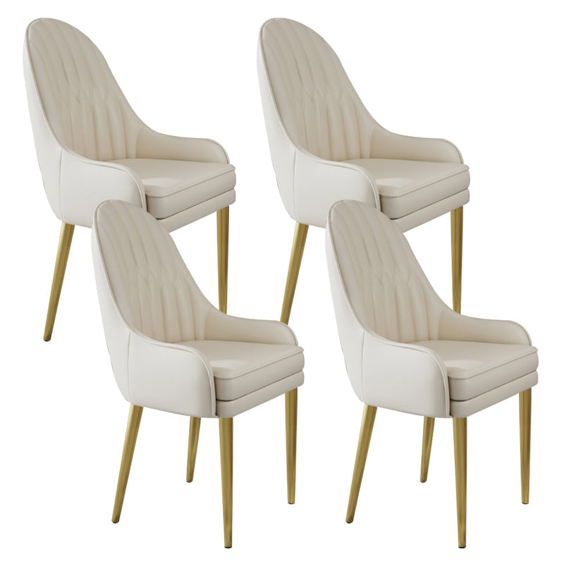 Chaise d'appoint de Style Glam, chaise de salle à manger d'intérieur en cuir pour salon