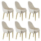 Chaise d'appoint de Style Glam, chaise de salle à manger d'intérieur en cuir pour salon