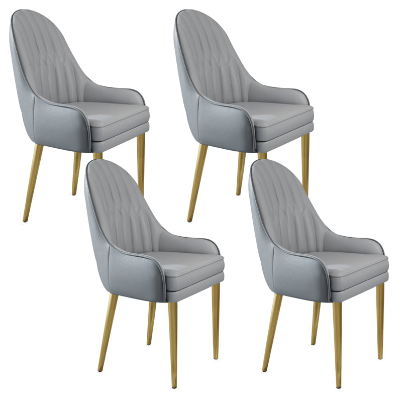 Chaise d'appoint de Style Glam, chaise de salle à manger d'intérieur en cuir pour salon